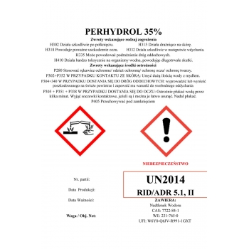 Perhydrol 35% 5 litrów (UN2014, 5.1, II)
