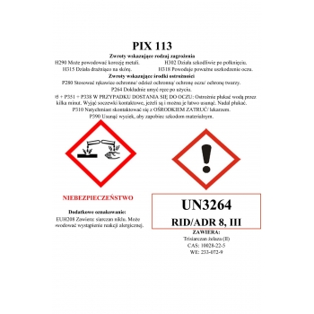 PIX 113 (5 litrów) (UN 3264, 8, III)